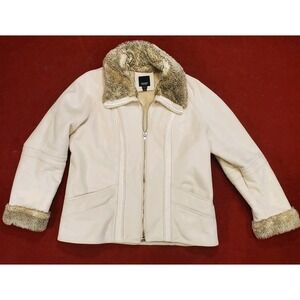 ESPRIT Vintage Dark‎ Brown Faux Fur & Suede M Coat Jacket Witchy Goth Y2K Walnut